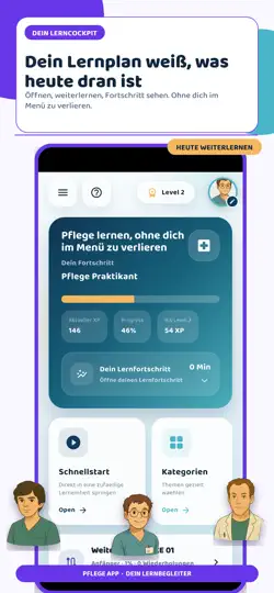 Screenshot von Pflege Examen: Quiz & Lernen auf dem iPhone 4