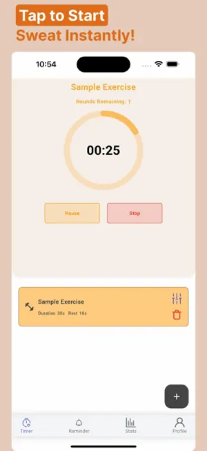 HIIT Interval Timer & Tracker screenshot 1