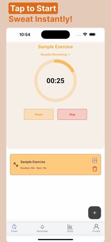 HIIT Interval Timer & Tracker Screenshot 1 of 4