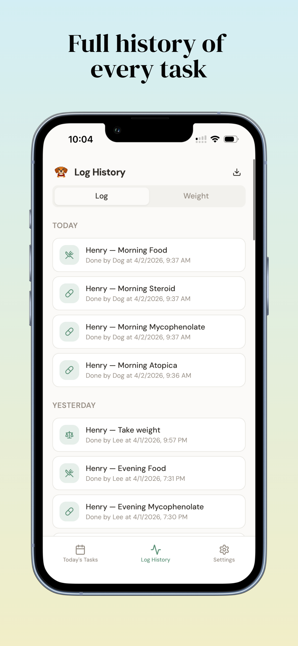 Who Fed Henry pet care tracker