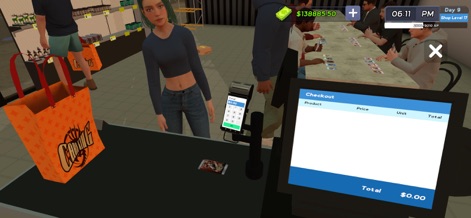 TCG Card Trade Manager - Understand the app's streamlined checkout process using an interactive POS system and direct customer interactions at the sales counter.