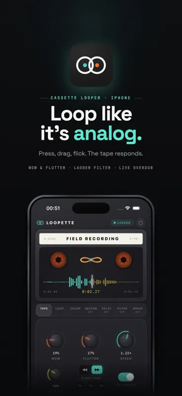 Loopette: Cassette Tape Looper screenshot 1 of 5