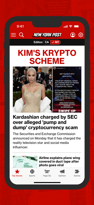 New York Post for iPhone Screenshot 1 of 10