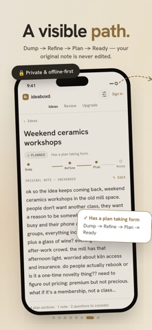 Ideaboxd: Capture ideas iPhone screenshot