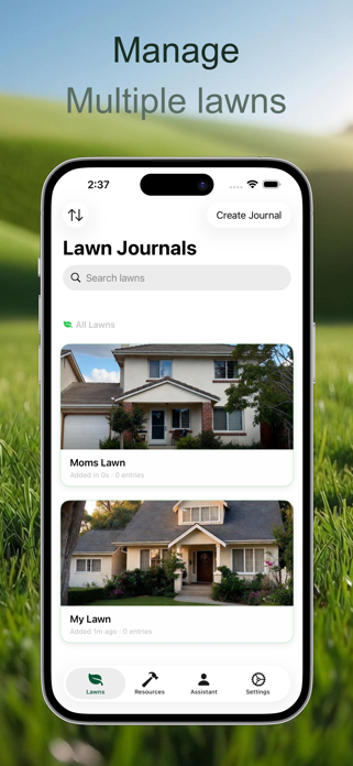 Lawn Care Journal Screenshot 1 of 8