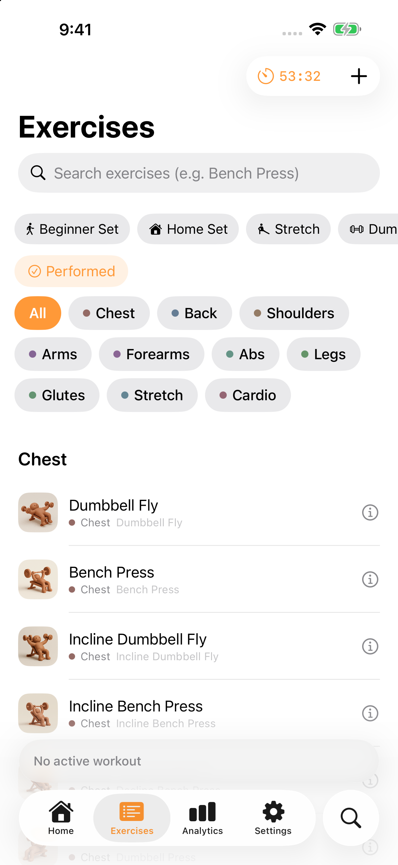 Omacho - Workout Log