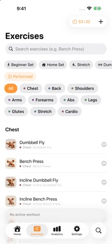 Omacho - Workout Log Screenshot 4 of 7