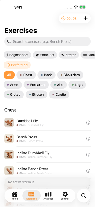 Omacho - Workout Log Screenshot 4 of 7