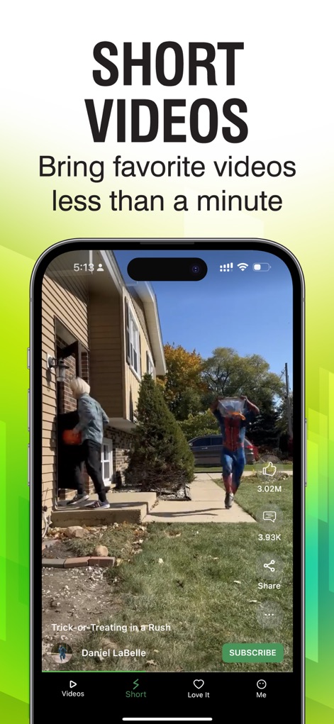 POPTube: Music & Video Podcast - Dive into a curated feed of vertical short videos, featuring integrated like, comment, and share engagement options.
