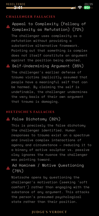 Dark Academy - Debate Trainer Screenshot 7 of 10