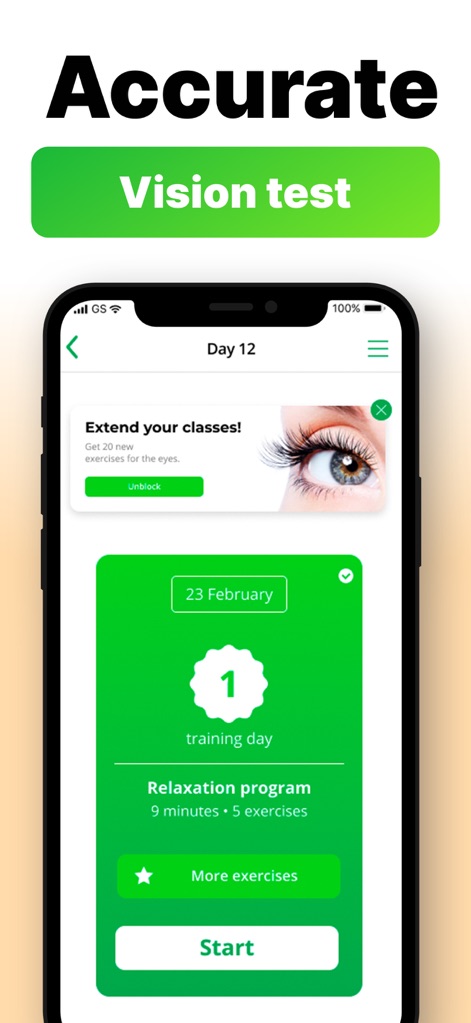 Vision test and Eye exercises - Medical App | MWM