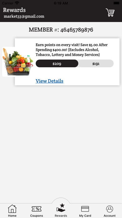 Market 33 Rewards Screenshot