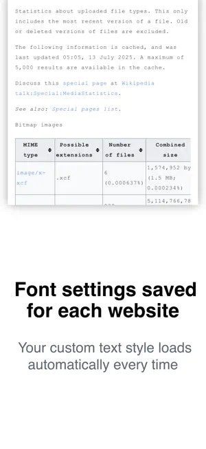 Font Changer for Safari screenshot 2