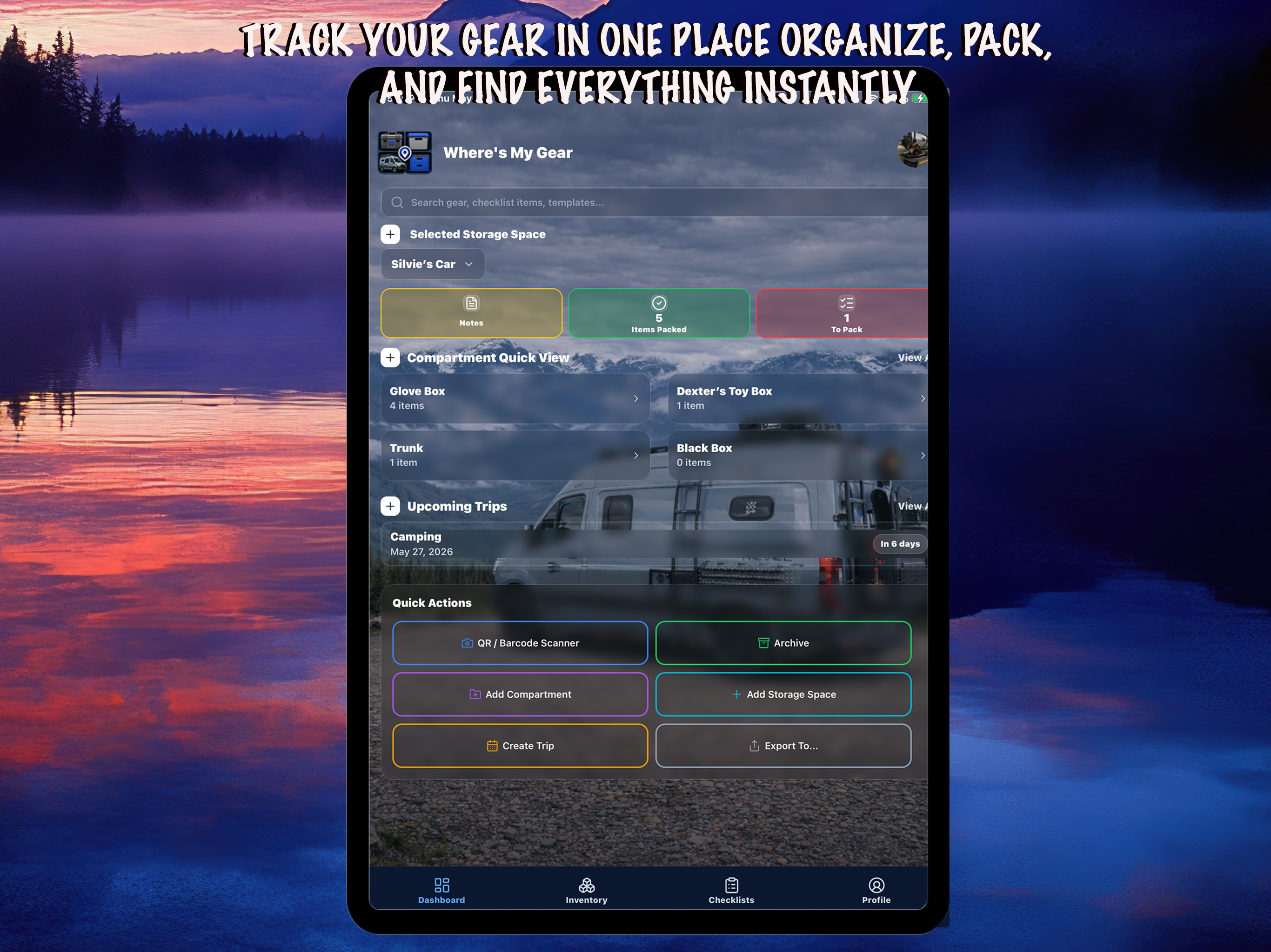 Where’s My Gear - Organizer screenshot 6