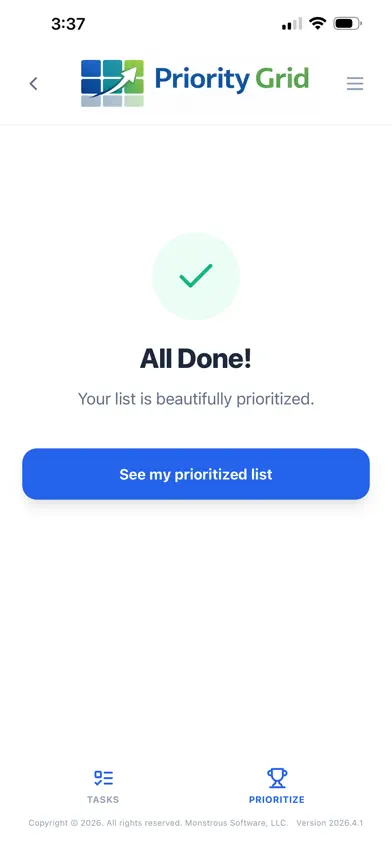 Priority Grid - Manage Tasks screenshot 4