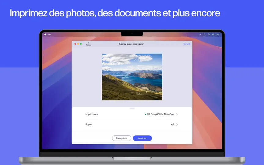 Capture d'écran de HP : Impression Et Support sur iPhone 5
