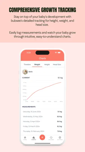 Baby Tracker : Bubsee screenshot 3