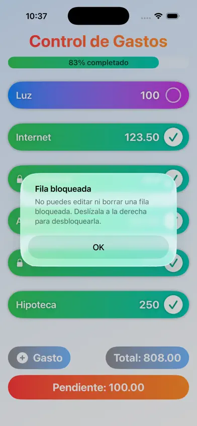 Control de Gastos Sencillo screenshot 5