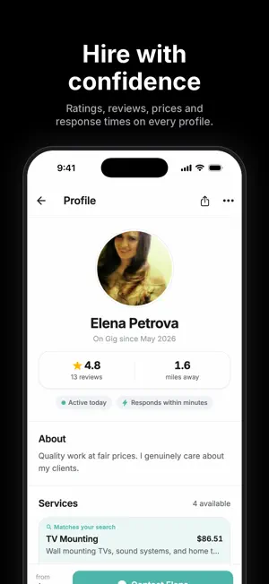 Gig: Hire Local Help & Pros screenshot 3