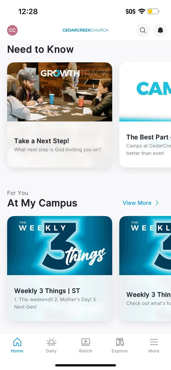 Screenshot #3 pour CedarCreek Church App