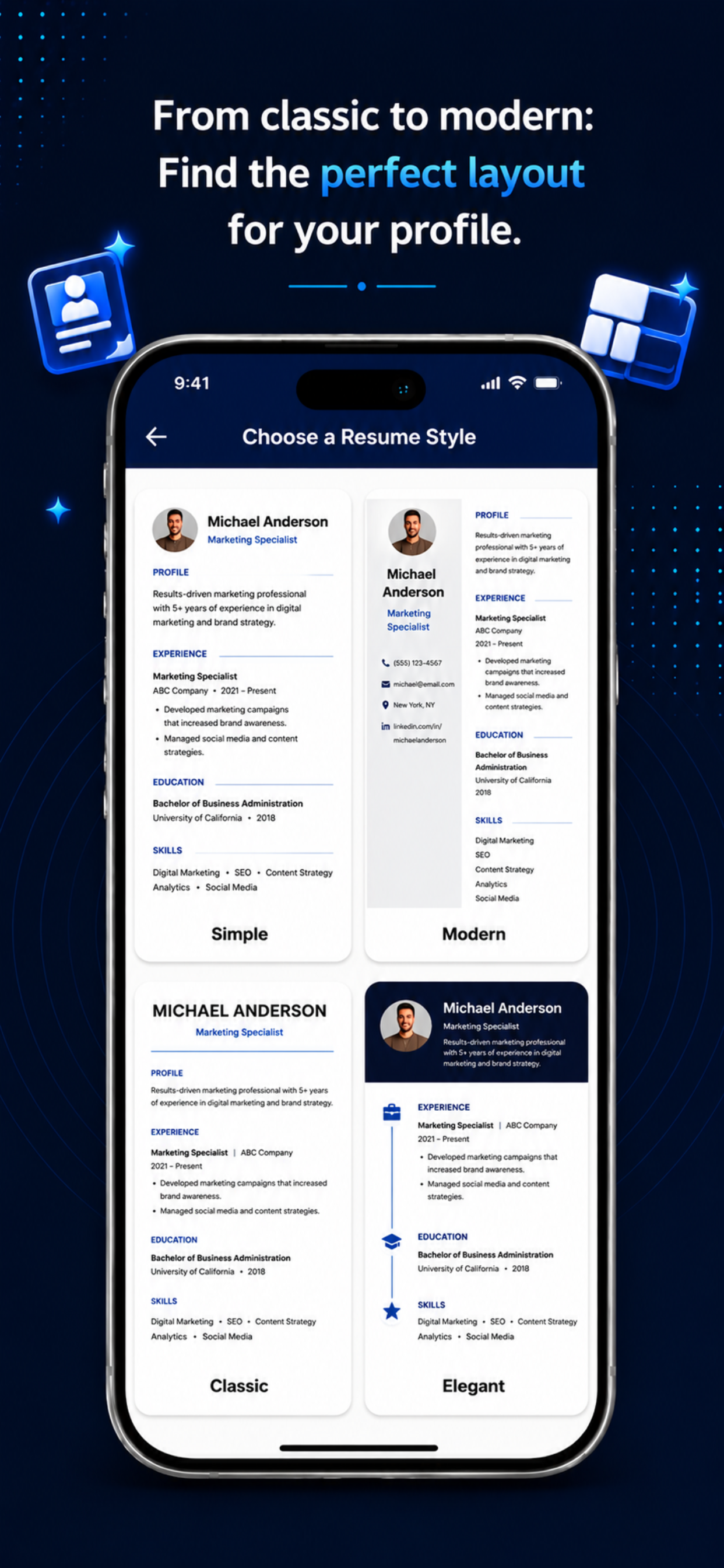 Easy & Fast Resume CV