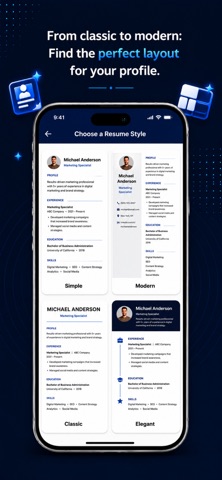 Easy & Fast Resume CV screenshot