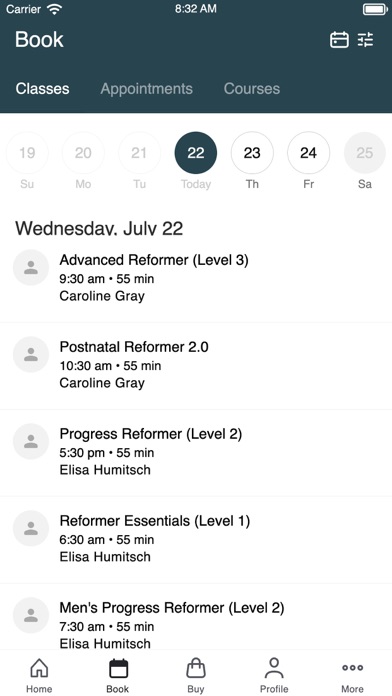 Northlake Pilates Studio iPhone screenshot