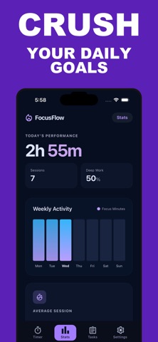 FocusFlow Deep Work Screenshot 2 of 4