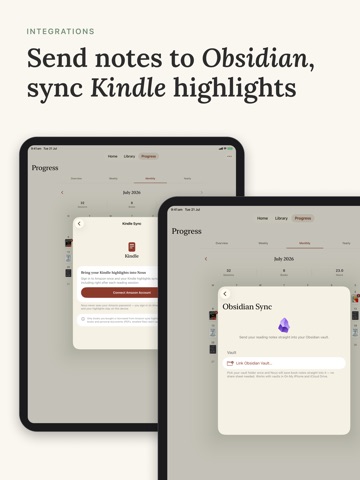 Nous: Reading Tracker & Notes iPad screenshot