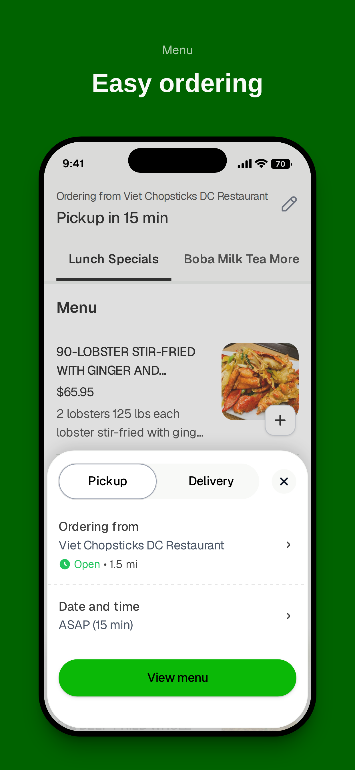 Viet Chopsticks DC Restaurant screenshot 3