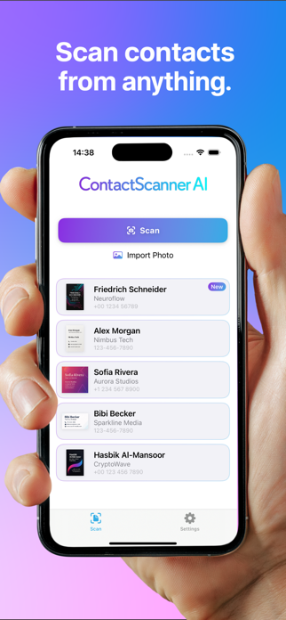 ContactScanner AI Screenshot 1 of 3