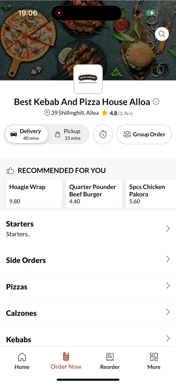 Screenshot #2 pour BestKebab And PizzaHouse Alloa