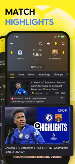 310Scores: Live Scores & News screenshot 2
