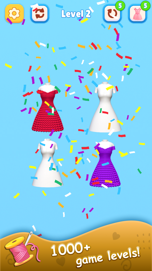 #5. Knitting Puzzle - Color Sort (iOS) By: Nguyen Trang