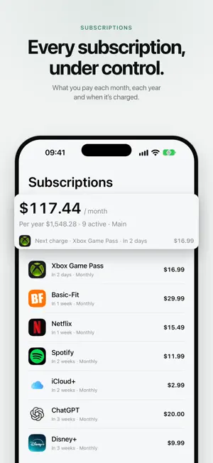 Trackle - Manage Subscriptions screenshot 2