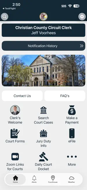 Christian County Circuit Clerk screenshot 1