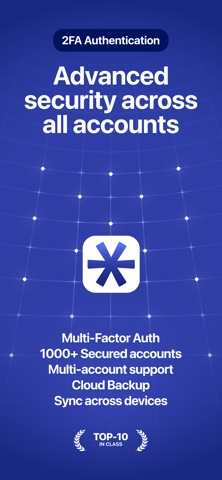 Authenticator App: 2FA MFA. Screenshot 1 of 4