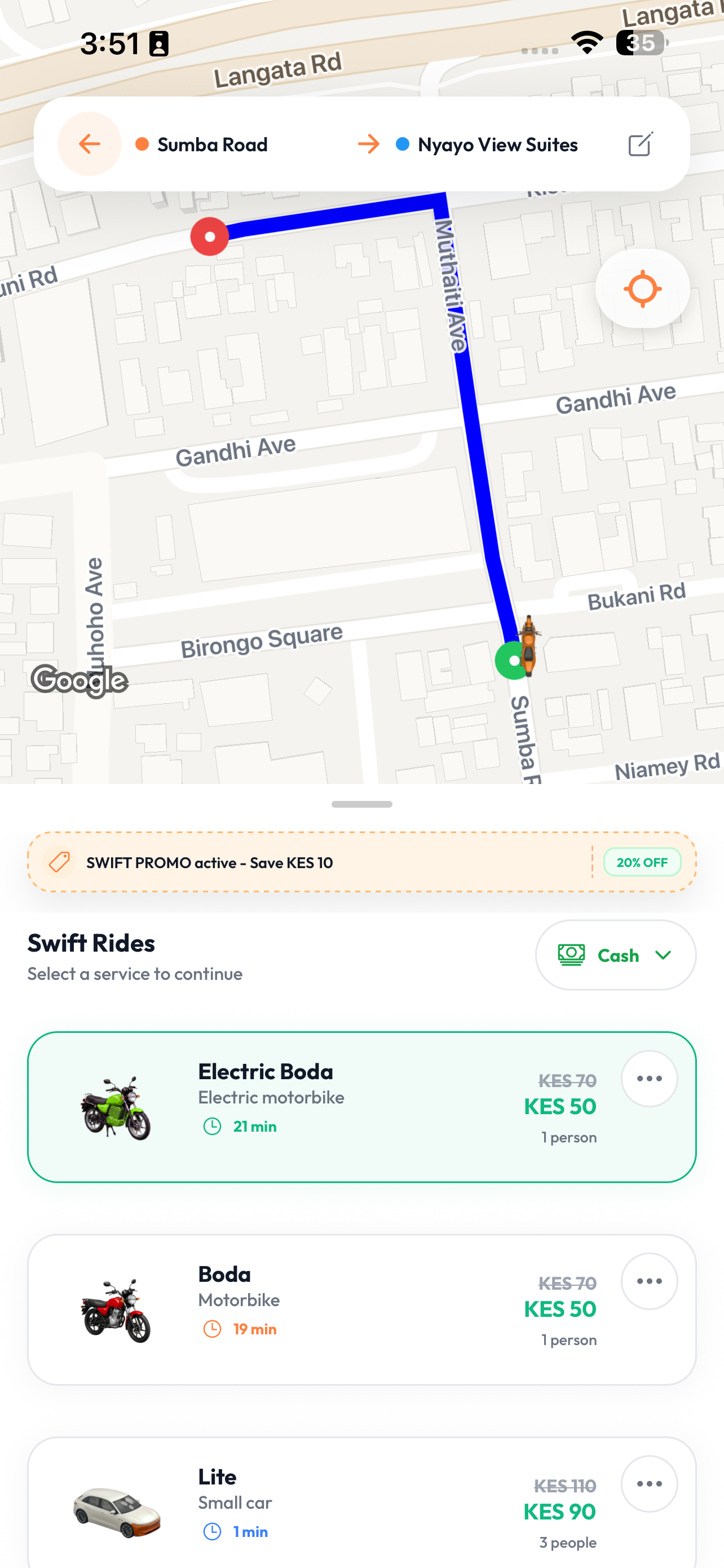 Swift - Request a ride screenshot 4