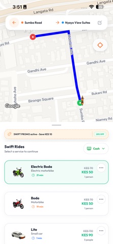 Swift - Request a ride screenshot