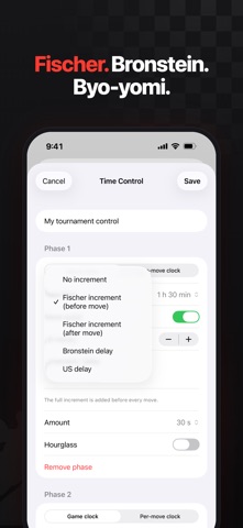 Chess Clock: Blitz Timer iPhone screenshot