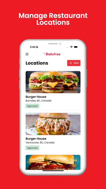 DelivFree - Business Manager