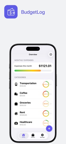 BudgetLog Screenshot 1 of 4