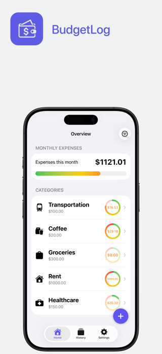 BudgetLog Screenshot 1 of 4