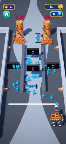 Mob Surge: Crowd Battle Game iPhone screenshot