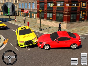 Extreme Taxi Car Driving game iPad screenshot