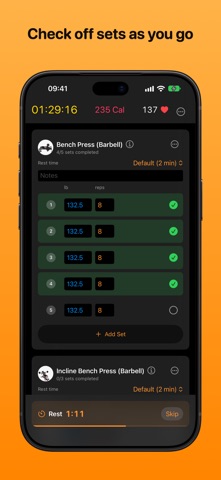Klemy: Gym Workout Tracker Screenshot 6 of 8
