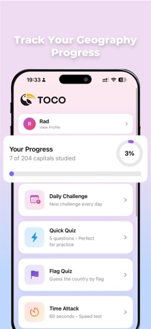 Capitals Quiz – TocoApps Screenshot 1 of 7