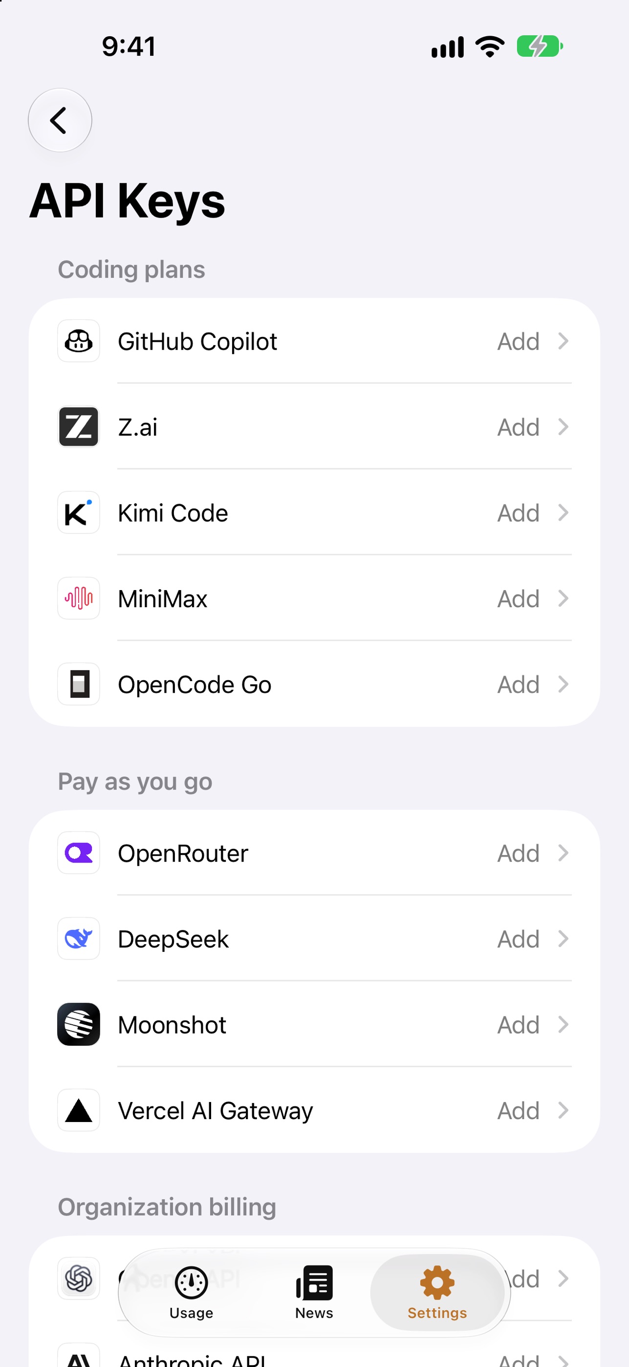 Screenshot 6 of Tokenroom: AI Usage & Limits