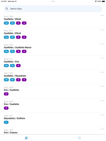 Windsor Transit iPad screenshot