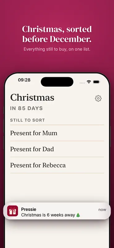Pressie: Birthday & Gift List screenshot 5 of 5